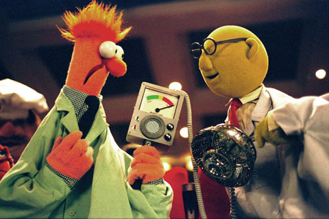 Beaker and Bunsen from the Muppets 