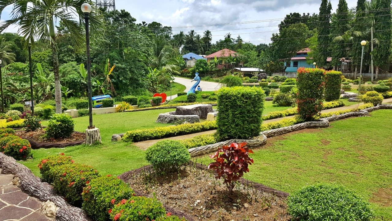 municipal park as viewed from the municipal hall of Alicia Bohol