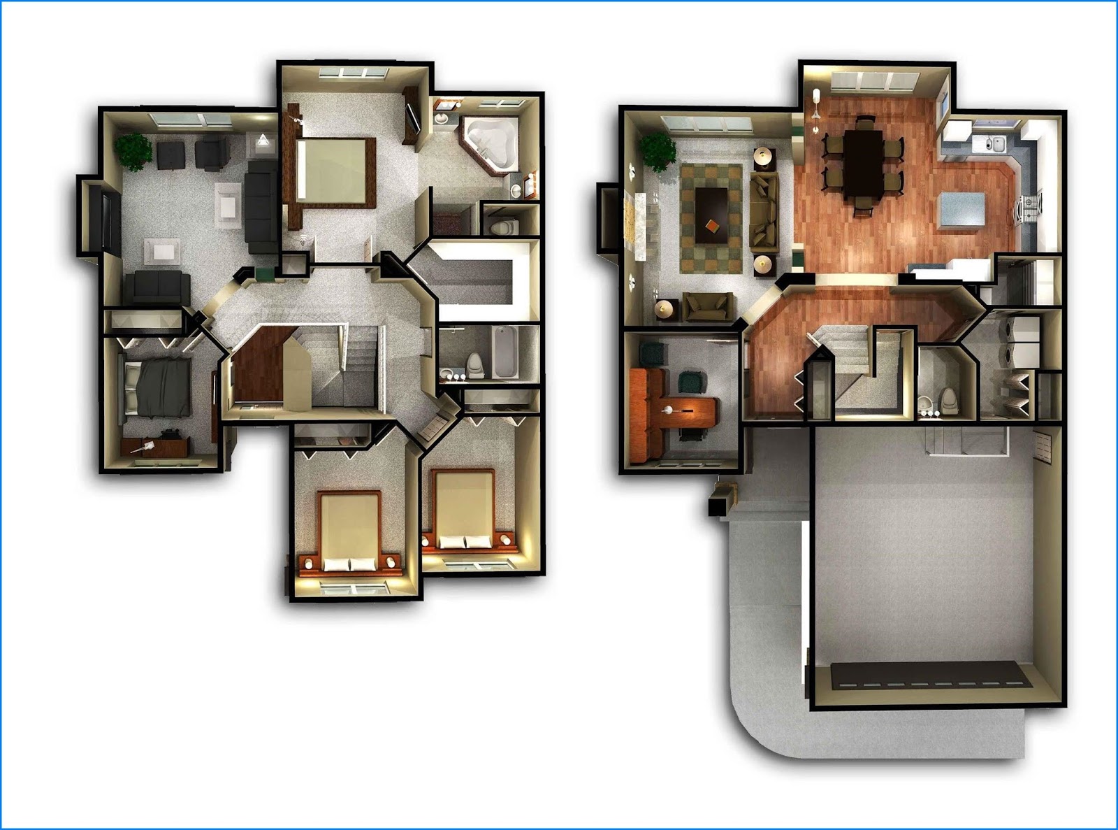  Gambar  Desain Rumah  Minimalis  2  Lantai  Ukuran  Kecil  Rancanghunian