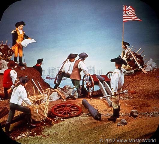 View-Master The Revolutionary War (B810), Scene B1: Washington Fortifies Dorchester Heights, 1776