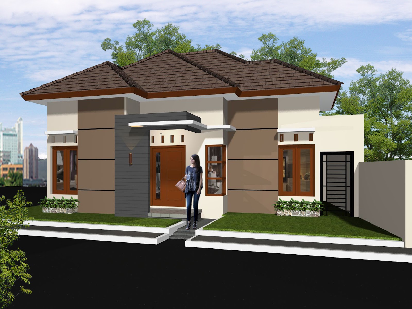 Desain Rumah 2016 Rumah Minimalis Atap Limas 1 Lantai Images