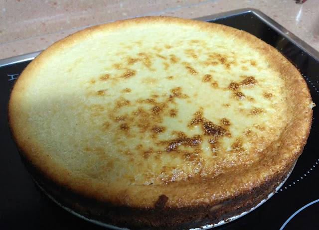 tarta de queso al horno alocados en la cocina