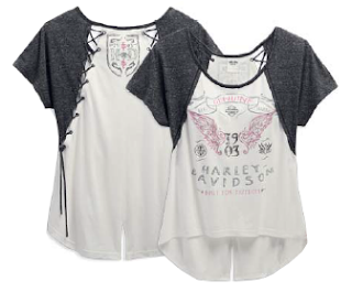 http://www.adventureharley.com/harley-davidson-womens-raglan-laced-back-tee-off-white