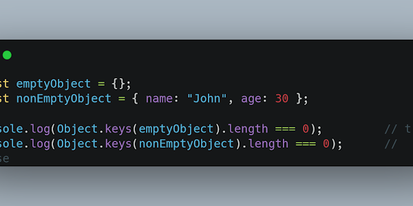 How to Check if Object is Empty in JavaScript