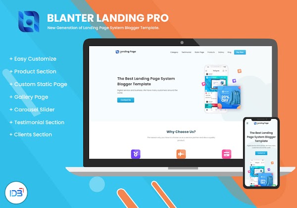 Blanter Landing Pro, o melhor modelo de página de destino multifuncional