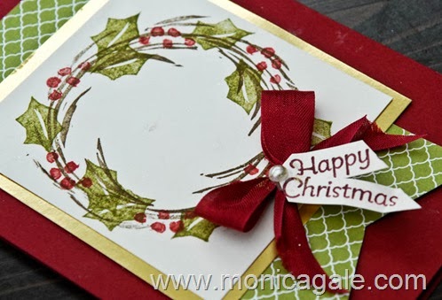 Stampin'Up! Undefined-Carved 2 step Wreath 2