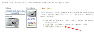 Add Amazon Product Links to Blogger Tutorial - Choose Add Product Links