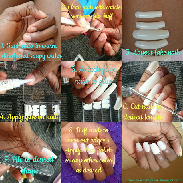 DIY nails steps 