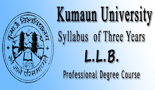 Kumaun university Semester Syllabus of LLB three year degree course