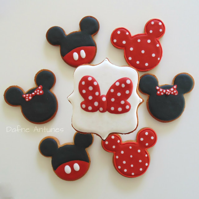 biscoitos Minnie e Mickey