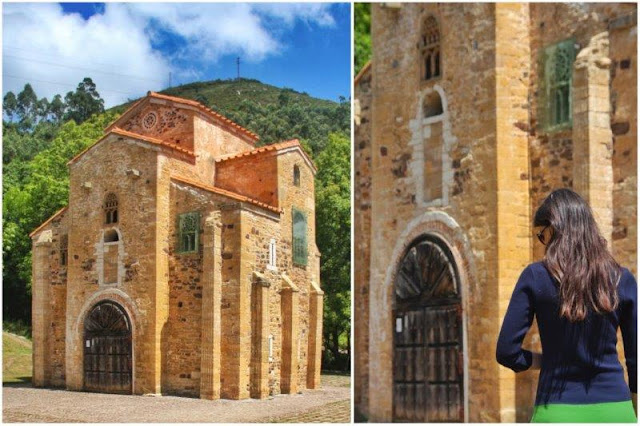 Prerrománico asturiano San Miguel de Lillo en el Monte Naranco en Oviedo
