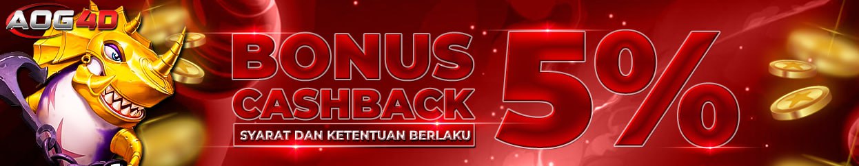 BONUS CASHBACK 5%