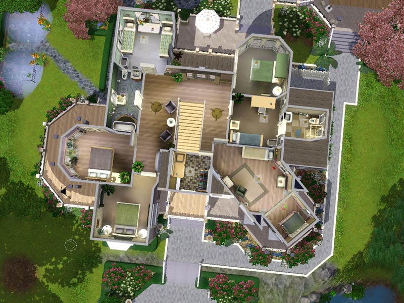 Simple Sims  3 House  Layouts Placement House  Plans 