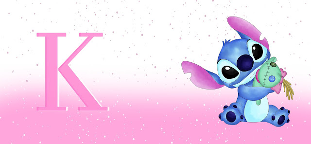 Stitch com letra K