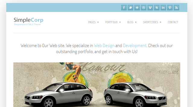Simple Corp : Responsive Blogger Template