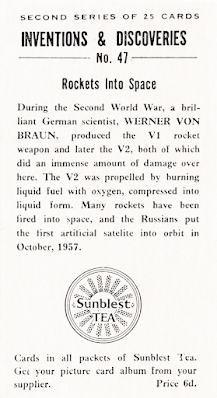 1960 Sunblest Tea : Inventions & Discoveries #47 - Rockets Into Space