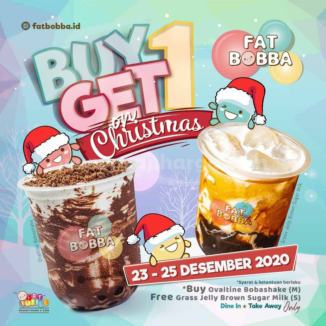 Promo Fat Bobba Terbaru Buy 1 Get 1 Free