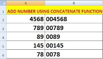 How To Add 0 Before a Number in Excel in Hindi