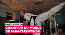 un champion du monde de para-taekwondo
