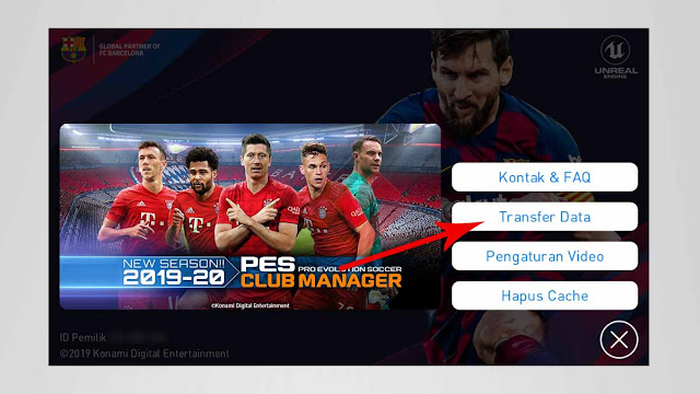 Cara login akun PES 2020 Mobile Lama di HP android baru