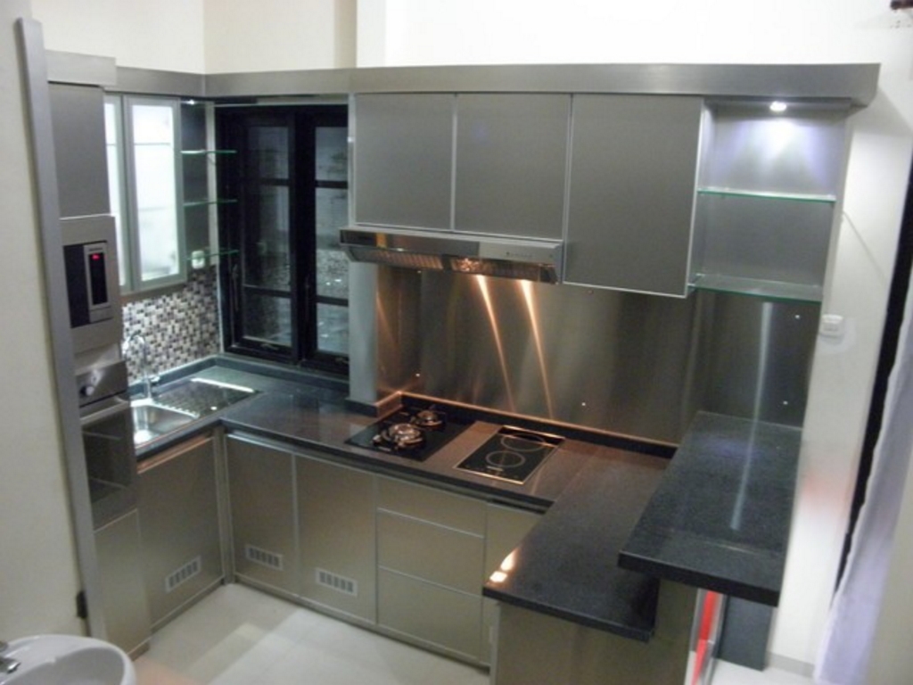 kitchen set dari stainless steel 3