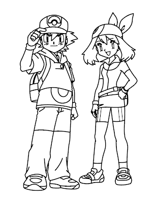 Pokemon Coloring Sheets on Pokemon Coloring Pages Bring You A Picture To Color Of Ashley The