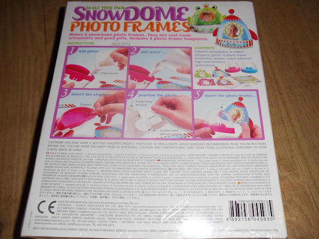 Make your own Snowdome photo frames