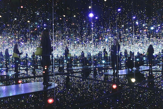 a Yayoi Kusama installation