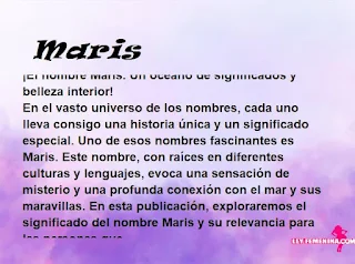 significado del nombre Maris