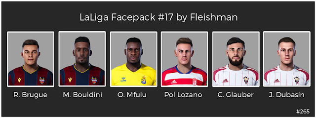 LaLiga Facepack #17 For eFootball PES 2021