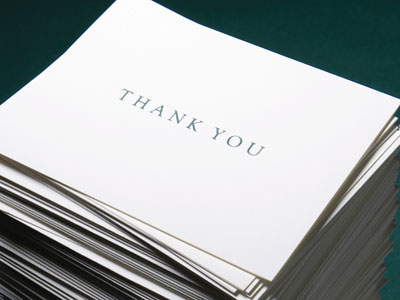 How To Write A Wedding Thank You Card