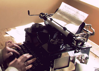 hands, typewriter, vintage, typing, keys, writing, old, hands, the perks of being a wallflower, sepia