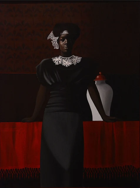 Jorge Severino. Black girl dressed in black. 1988