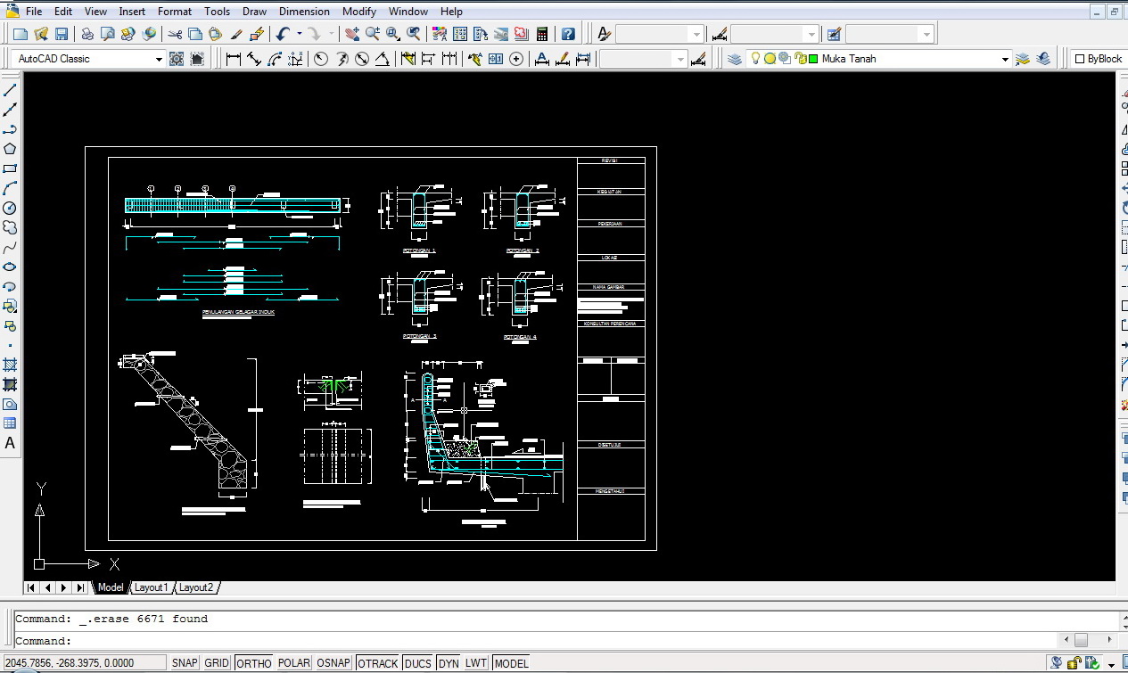 Iseng-Iseng Desain: Desain Jembatan Autocad