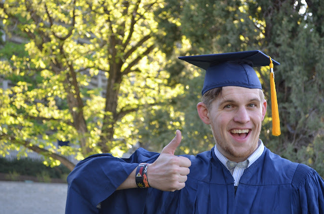 Goofy guy graduating, congratulations goober