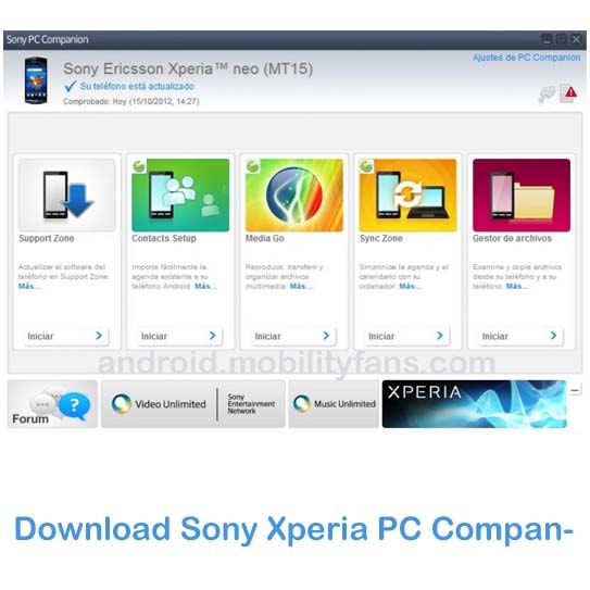 Download Sony Xperia PC Companion and PC Suite Latest ...