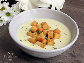 Crema de calabacín con queso curado – Zucchini cream soup with cheese