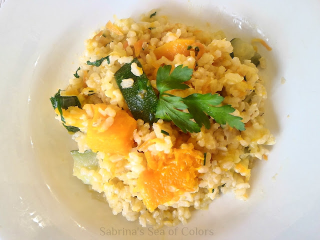 Arroz integral con verduras