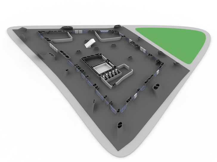 Floor plan of 3D Printed Building