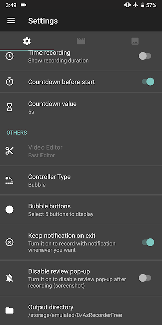 Cara Setting AZ Screen Recorder Untuk Merekam Layar HP Android