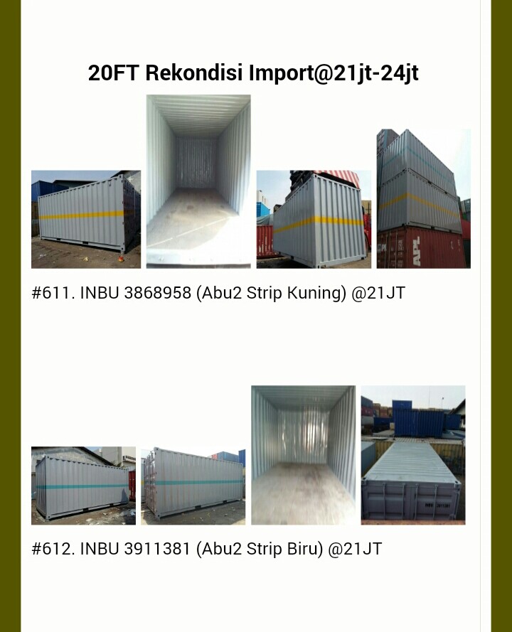 Harga container office 20 feet - Harga Container, Jual 