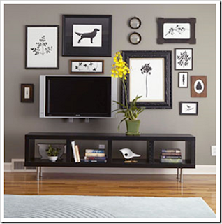 Tricks to integrate the TV in the decoration