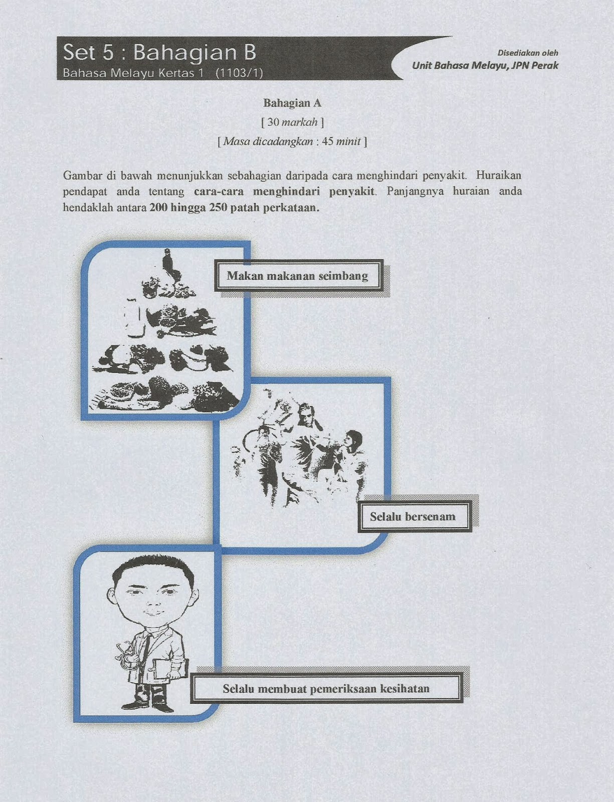 Laman Bahasa Melayu SPM: SOALAN LATIHAN PERSEDIAAN SPM 