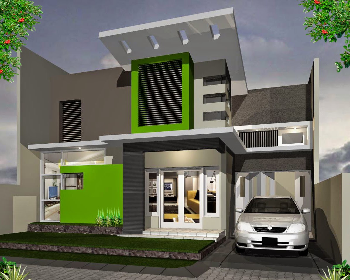 64 Desain  Rumah  Minimalis  2 Lantai  Tanpa Atap Desain  