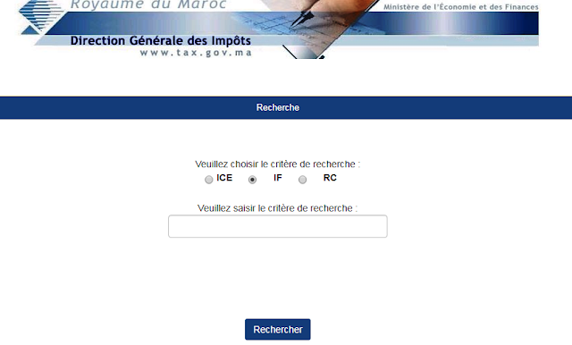 Recherche numéro ICE en ligne -maroc