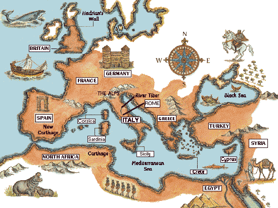 Map Of Roman Empire At Its Height. Well, here#39;s a map of what