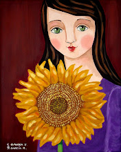 Girl and Sunflower