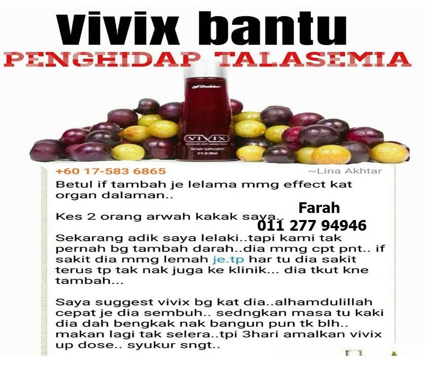 Diari Kecik: Talasemia Penyakit Genetik Yang Boleh Membawa 