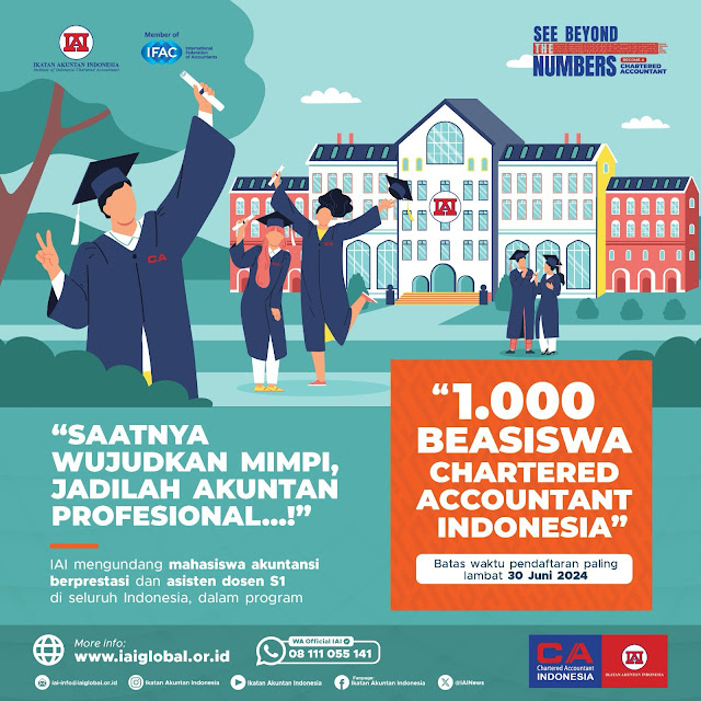 1.000 BEASISWA CHARTERED ACCOUNTANT UNTUK MAHASISWA AKUNTANSI BERPRESTASI