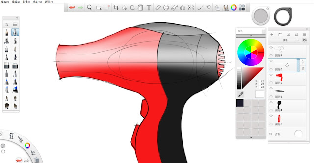 Sketchbook Pro 快速設計表現技法教學7